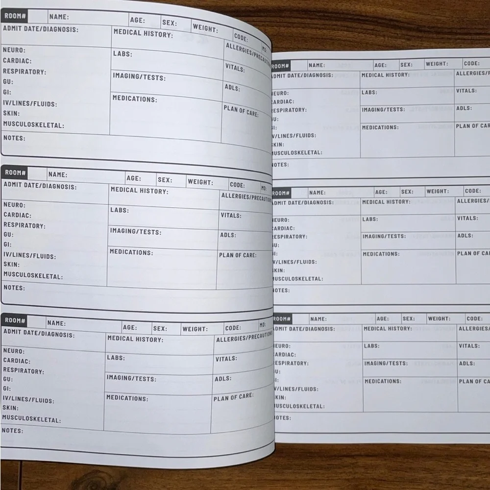 Unused Nurse Report Sheet (FINAL PRICE)